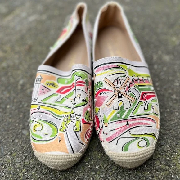 Kate Spade New York Putt Putt Espadrille slip-on Sz 8.5 - Picture 5 of 8